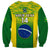 Custom Brazil Football Sweatshirt 2023 World Cup Go Selecao Gradient Style - Wonder Print Shop