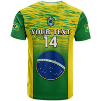 Custom Brazil Football T Shirt 2023 World Cup Go Selecao Gradient Style - Wonder Print Shop