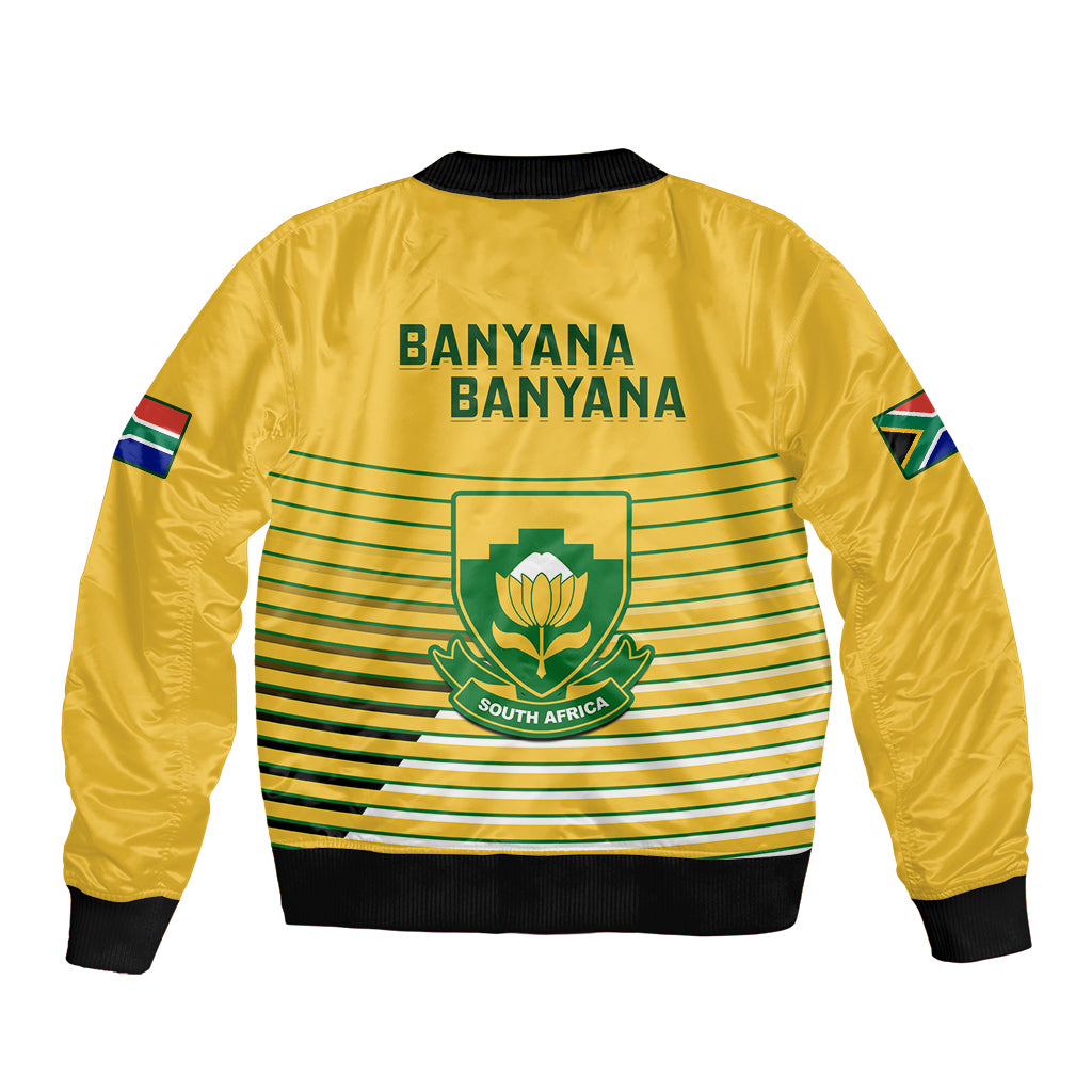 South Africa Soccer Bomber Jacket 2023 World Cup Go Banyana Banyana Yellow - Wonder Print Shop