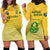 South Africa Soccer Hoodie Dress 2023 World Cup Go Banyana Banyana Yellow - Wonder Print Shop