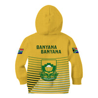 South Africa Soccer Kid Hoodie 2023 World Cup Go Banyana Banyana Yellow - Wonder Print Shop