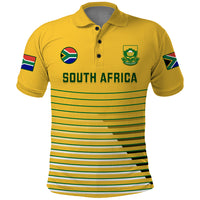 South Africa Soccer Polo Shirt 2023 World Cup Go Banyana Banyana Yellow - Wonder Print Shop