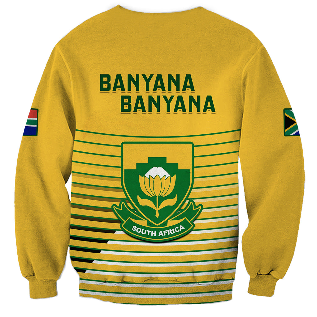 South Africa Soccer Sweatshirt 2023 World Cup Go Banyana Banyana Yellow - Wonder Print Shop