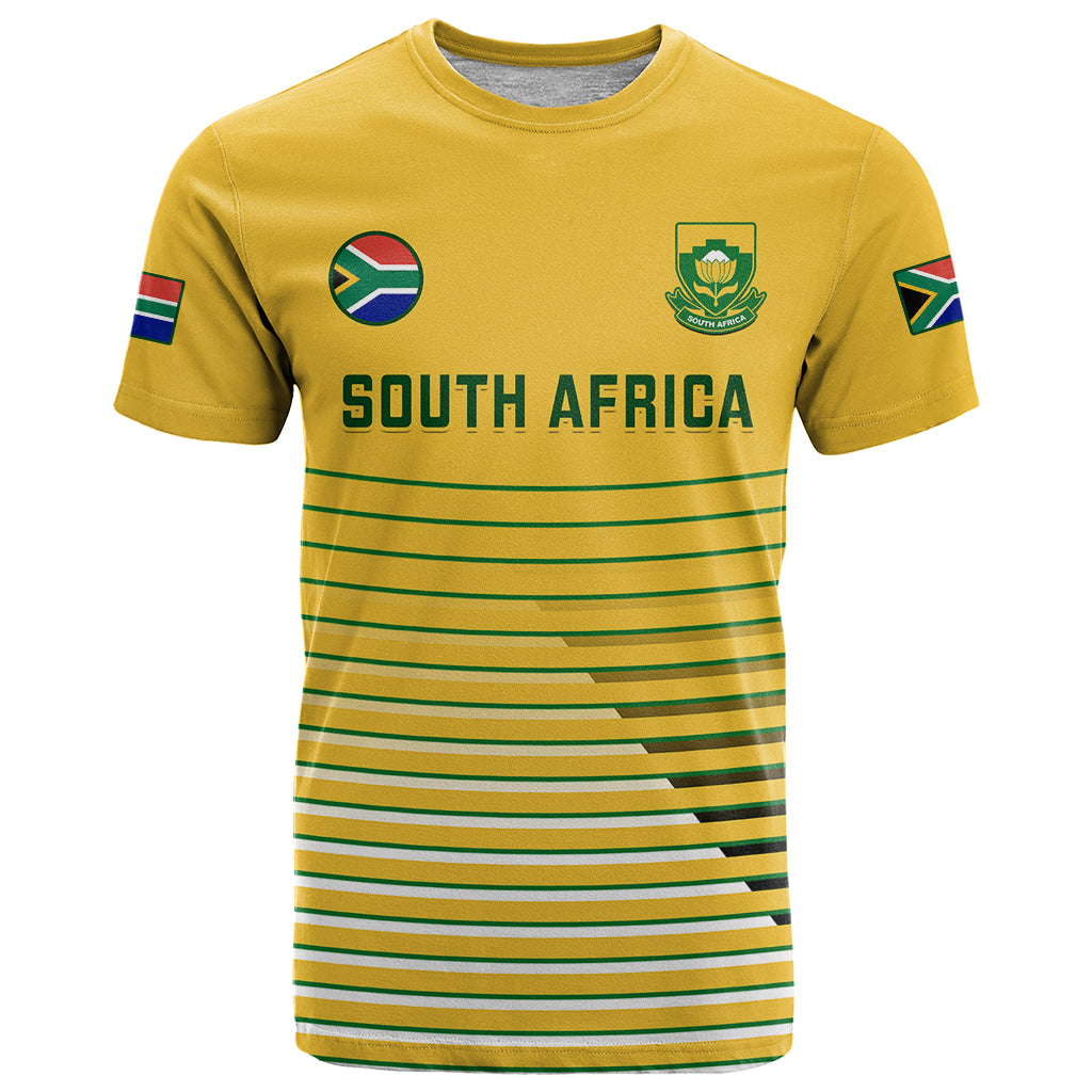 South Africa Soccer T Shirt 2023 World Cup Go Banyana Banyana Yellow - Wonder Print Shop
