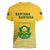 South Africa Soccer Women V Neck T Shirt 2023 World Cup Go Banyana Banyana Yellow - Wonder Print Shop