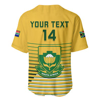 Custom South Africa Soccer Baseball Jersey 2023 World Cup Go Banyana Banyana Yellow - Wonder Print Shop