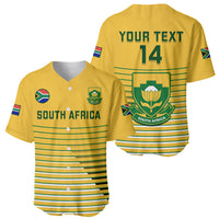 Custom South Africa Soccer Baseball Jersey 2023 World Cup Go Banyana Banyana Yellow - Wonder Print Shop