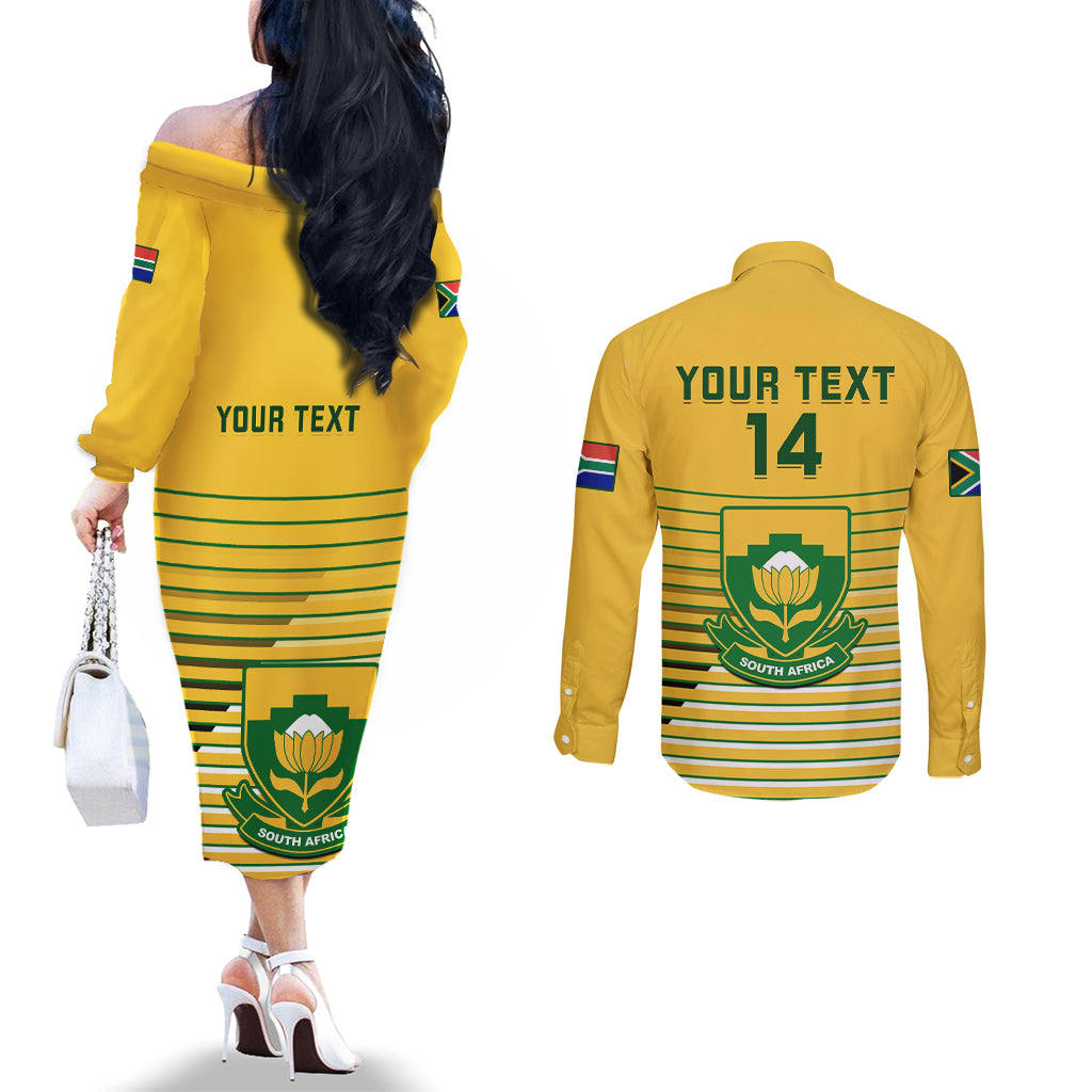 custom-south-africa-soccer-couples-matching-off-the-shoulder-long-sleeve-dress-and-long-sleeve-button-shirts-2023-world-cup-go-banyana-banyana-yellow