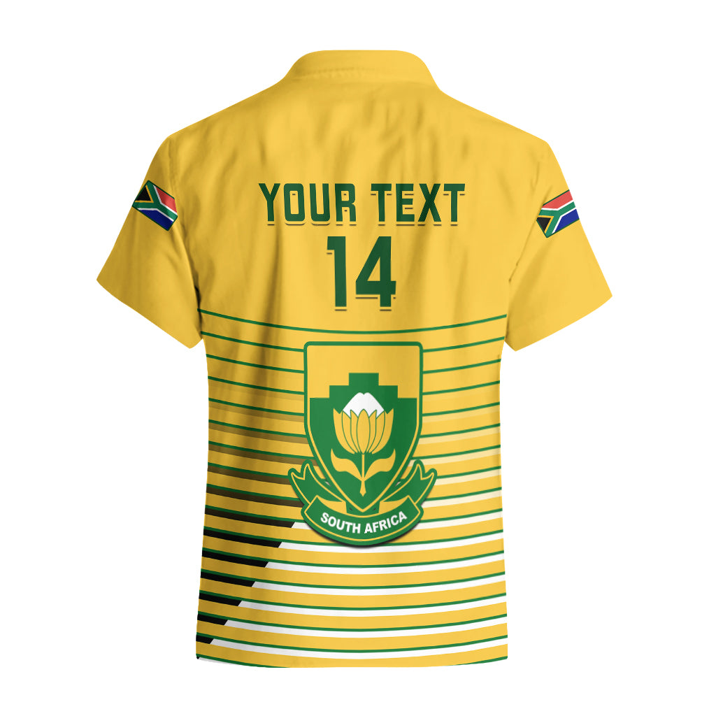 Custom South Africa Soccer Hawaiian Shirt 2023 World Cup Go Banyana Banyana Yellow - Wonder Print Shop