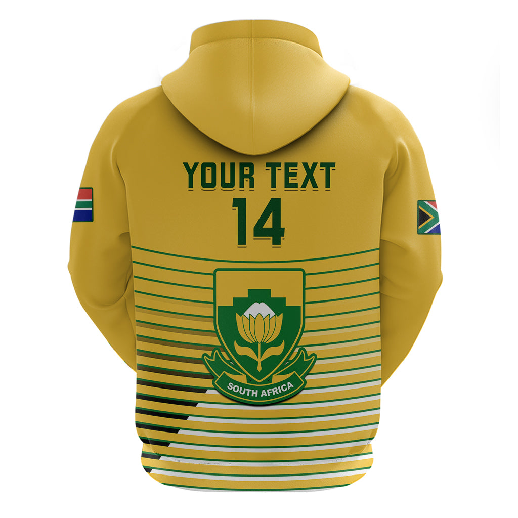 Custom South Africa Soccer Hoodie 2023 World Cup Go Banyana Banyana Yellow - Wonder Print Shop