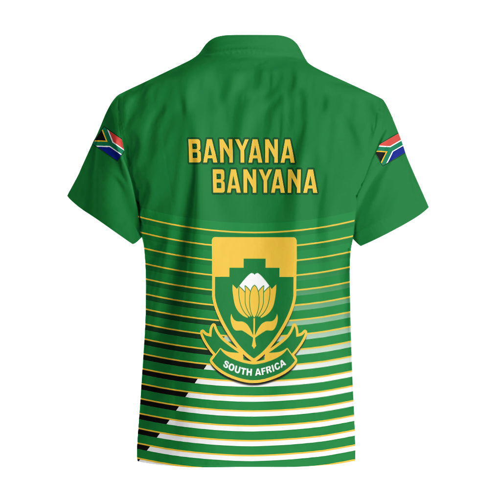 South Africa Soccer Hawaiian Shirt 2023 World Cup Go Banyana Banyana Green - Wonder Print Shop