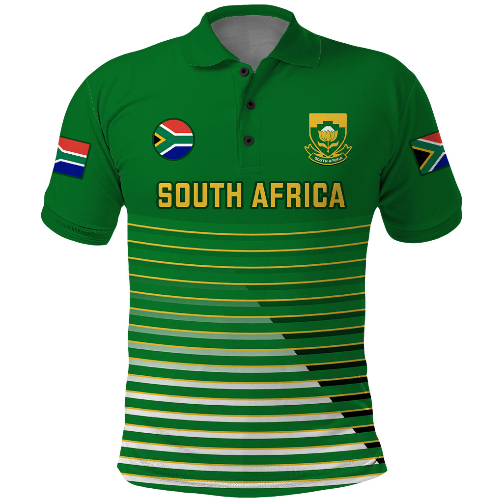 South Africa Soccer Polo Shirt 2023 World Cup Go Banyana Banyana Green - Wonder Print Shop