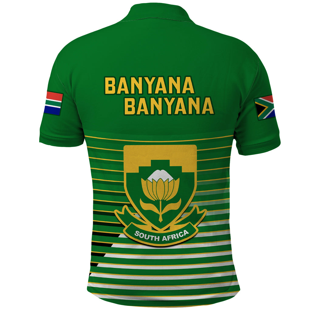 South Africa Soccer Polo Shirt 2023 World Cup Go Banyana Banyana Green - Wonder Print Shop