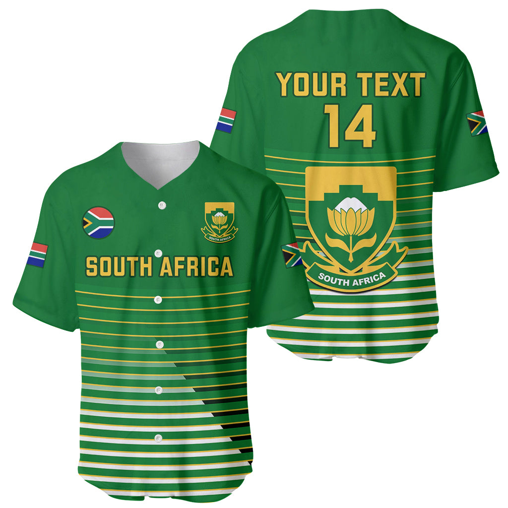 Custom South Africa Soccer Baseball Jersey 2023 World Cup Go Banyana Banyana Green - Wonder Print Shop