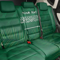 Custom Saudi Arabia Football Back Car Seat Cover Go Green Falcons Sporty Style - Wonder Print Shop