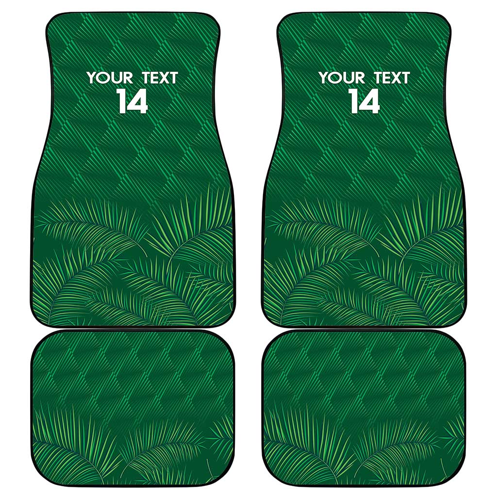Custom Saudi Arabia Football Car Mats Go Green Falcons Sporty Style - Wonder Print Shop