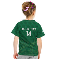 Custom Saudi Arabia Football Kid T Shirt Go Green Falcons Sporty Style - Wonder Print Shop