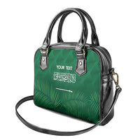 Custom Saudi Arabia Football Shoulder Handbag Go Green Falcons Sporty Style