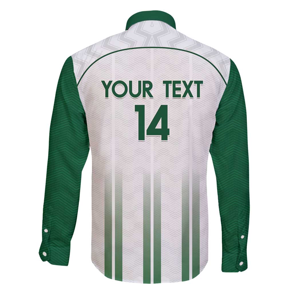 Custom Saudi Arabia Football Family Matching Mermaid Dress and Hawaiian Shirt Go Green Falcons Sporty - White Version - Wonder Print Shop