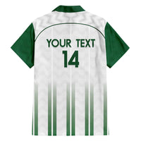 Custom Saudi Arabia Football Family Matching Off The Shoulder Long Sleeve Dress and Hawaiian Shirt Go Green Falcons Sporty - White Version - Wonder Print Shop