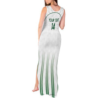 Custom Saudi Arabia Football Tank Maxi Dress Go Green Falcons Sporty - White Version - Wonder Print Shop