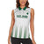 Custom Saudi Arabia Football Women Sleeveless Polo Shirt Go Green Falcons Sporty - White Version - Wonder Print Shop