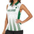 Custom Saudi Arabia Football Women Sleeveless Polo Shirt Go Green Falcons Sporty - White Version - Wonder Print Shop