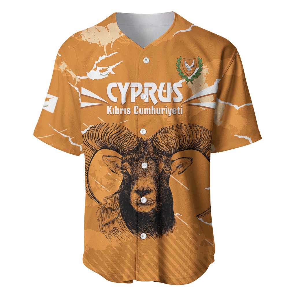 Persionalized Cyprus Independence Day Baseball Jersey Kbrs Cumhuriyeti Grunge Vibes - Wonder Print Shop