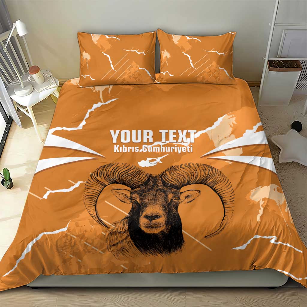 Persionalized Cyprus Independence Day Bedding Set Kbrs Cumhuriyeti Grunge Vibes - Wonder Print Shop