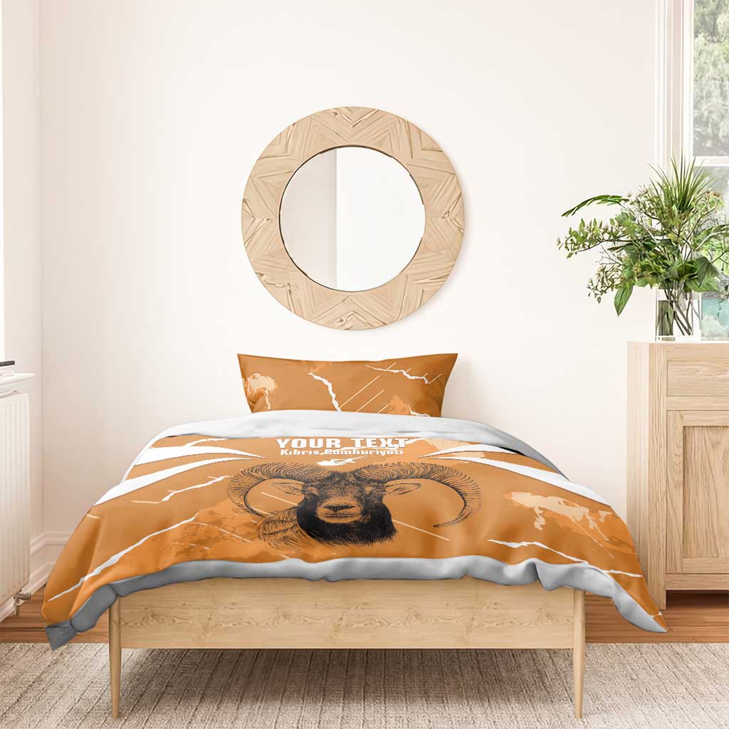 Persionalized Cyprus Independence Day Bedding Set Kbrs Cumhuriyeti Grunge Vibes - Wonder Print Shop