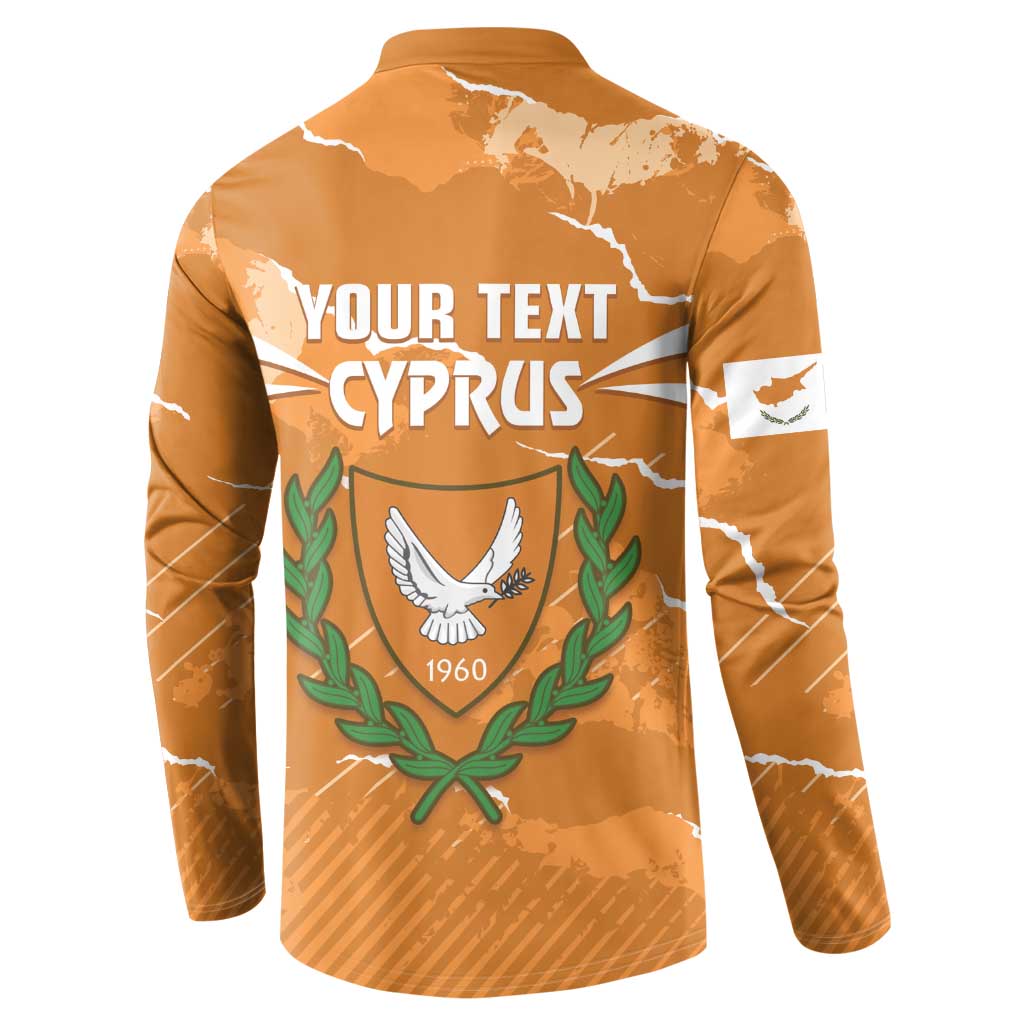 Persionalized Cyprus Independence Day Button Sweatshirt Kbrs Cumhuriyeti Grunge Vibes - Wonder Print Shop