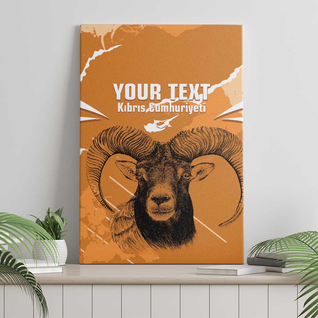 Persionalized Cyprus Independence Day Canvas Wall Art Kbrs Cumhuriyeti Grunge Vibes - Wonder Print Shop