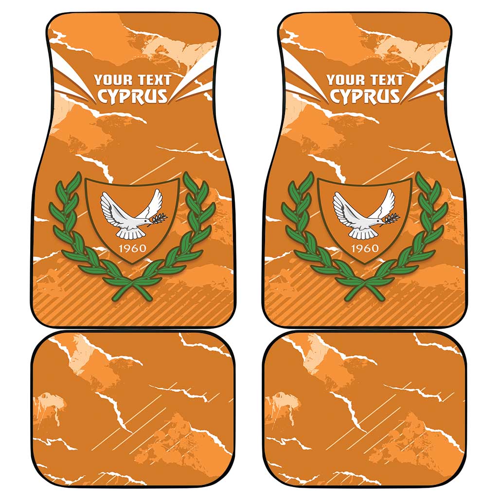 Persionalized Cyprus Independence Day Car Mats Kbrs Cumhuriyeti Grunge Vibes - Wonder Print Shop
