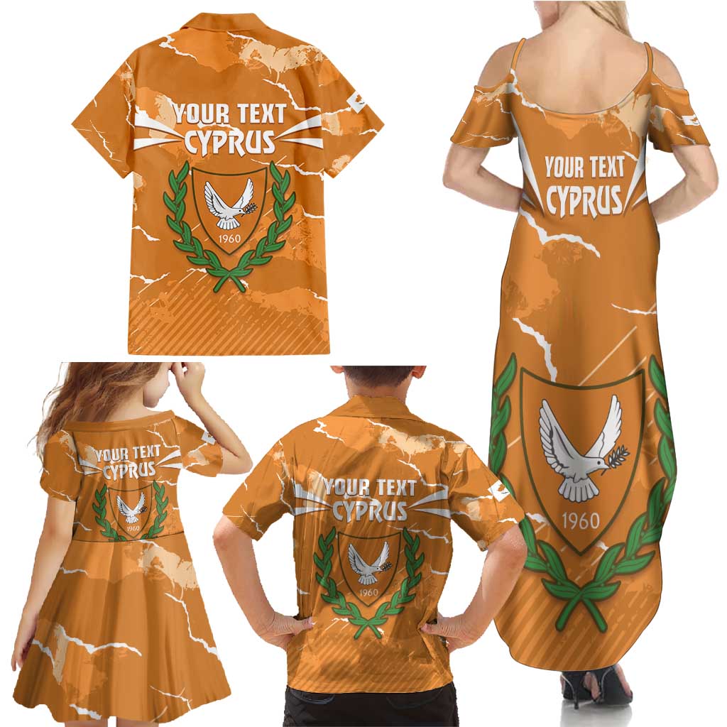 Persionalized Cyprus Independence Day Family Matching Summer Maxi Dress and Hawaiian Shirt Kbrs Cumhuriyeti Grunge Vibes - Wonder Print Shop