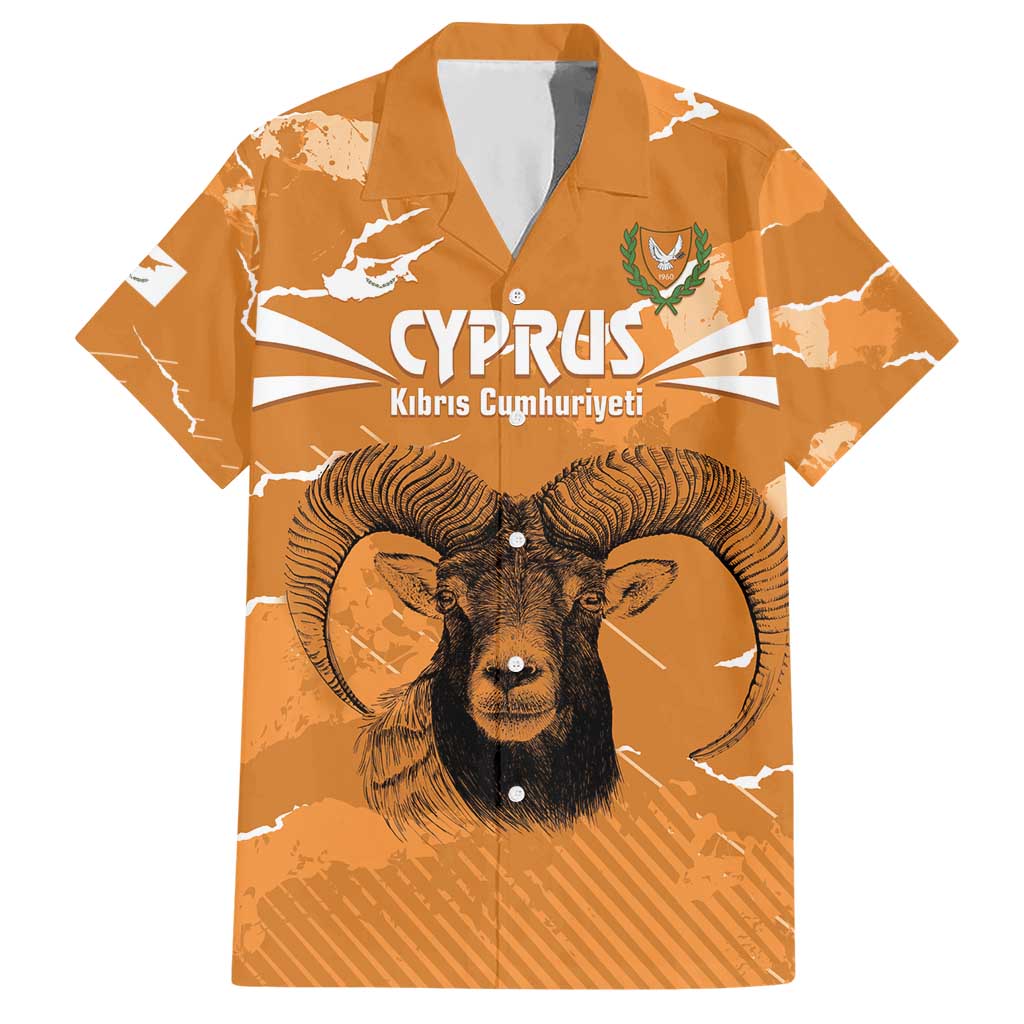 Persionalized Cyprus Independence Day Hawaiian Shirt Kbrs Cumhuriyeti Grunge Vibes - Wonder Print Shop