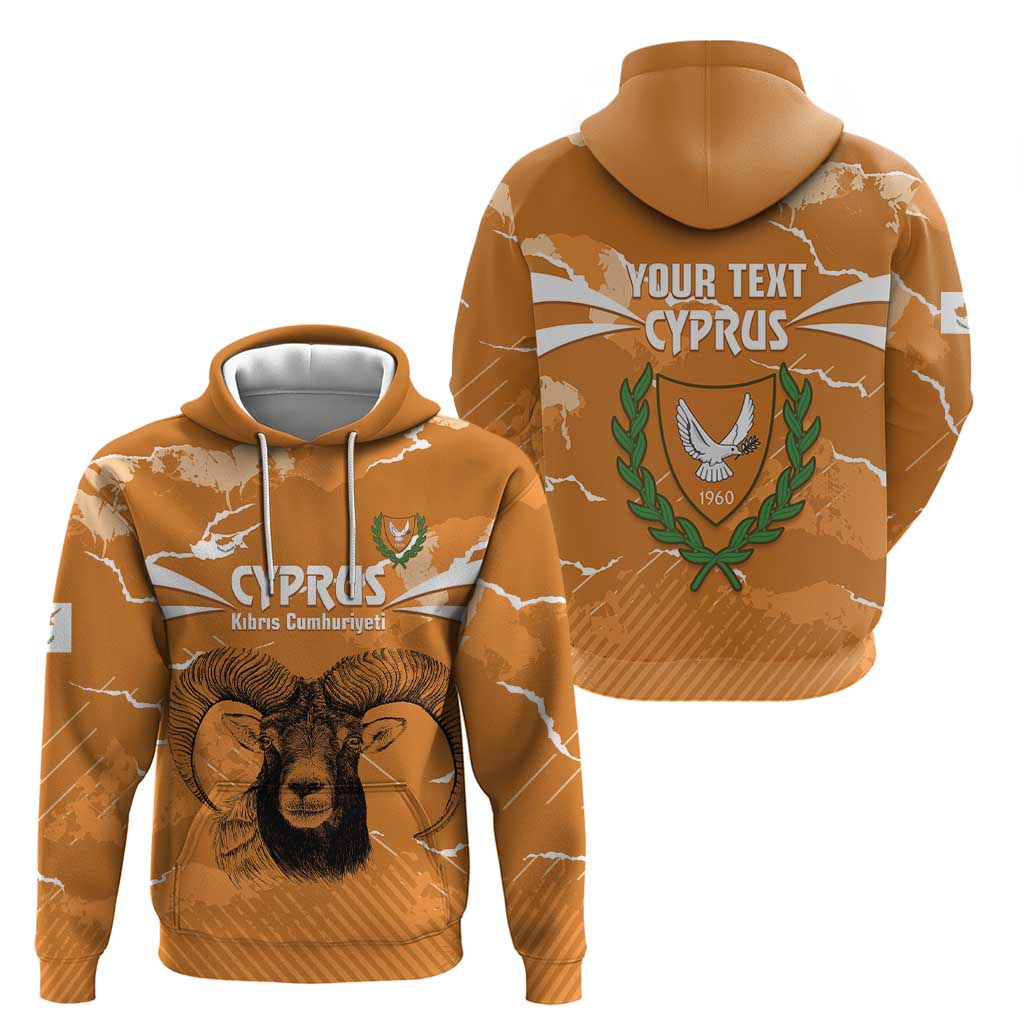 Persionalized Cyprus Independence Day Hoodie Kbrs Cumhuriyeti Grunge Vibes - Wonder Print Shop