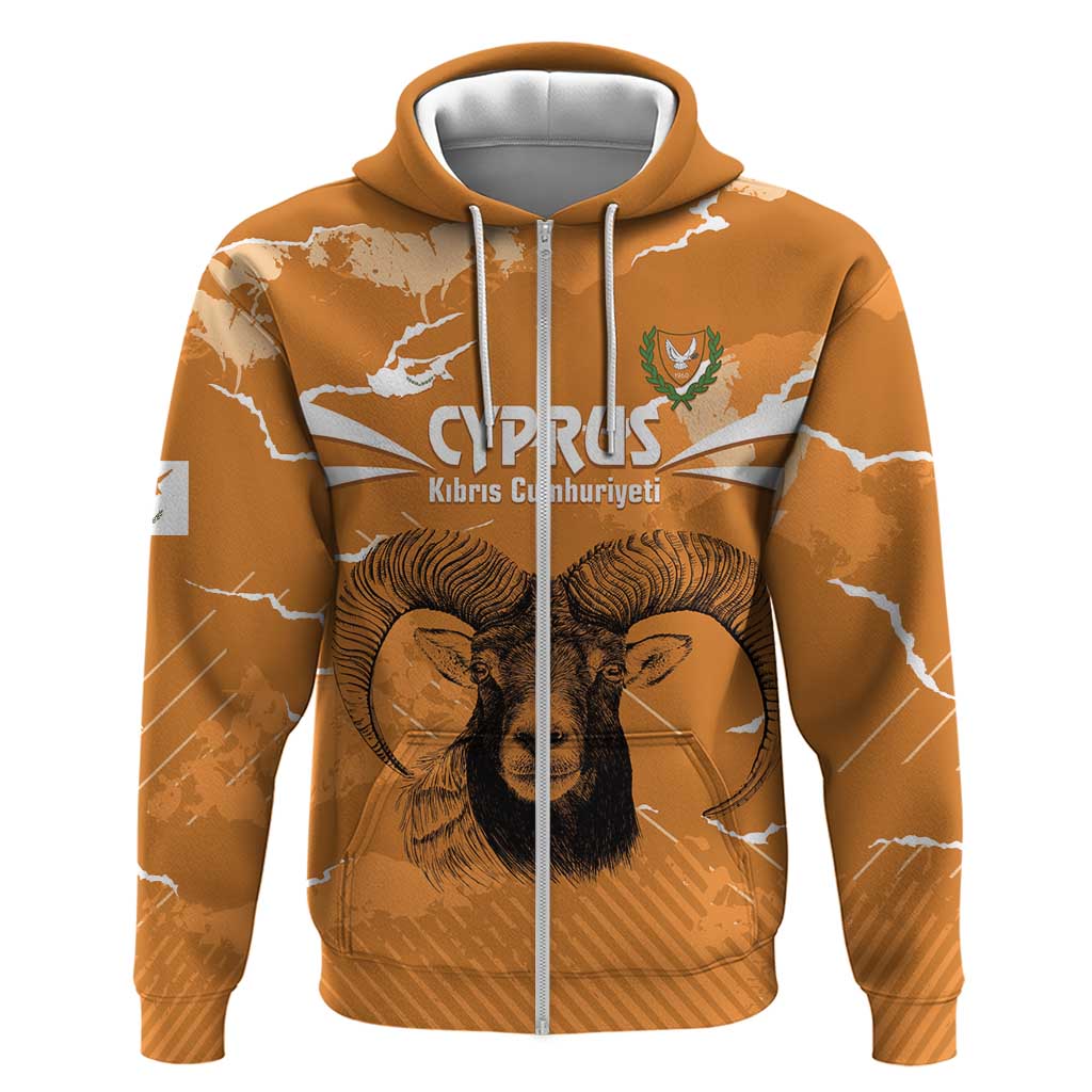 Persionalized Cyprus Independence Day Hoodie Kbrs Cumhuriyeti Grunge Vibes - Wonder Print Shop