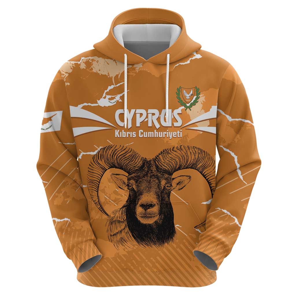 Persionalized Cyprus Independence Day Hoodie Kbrs Cumhuriyeti Grunge Vibes - Wonder Print Shop