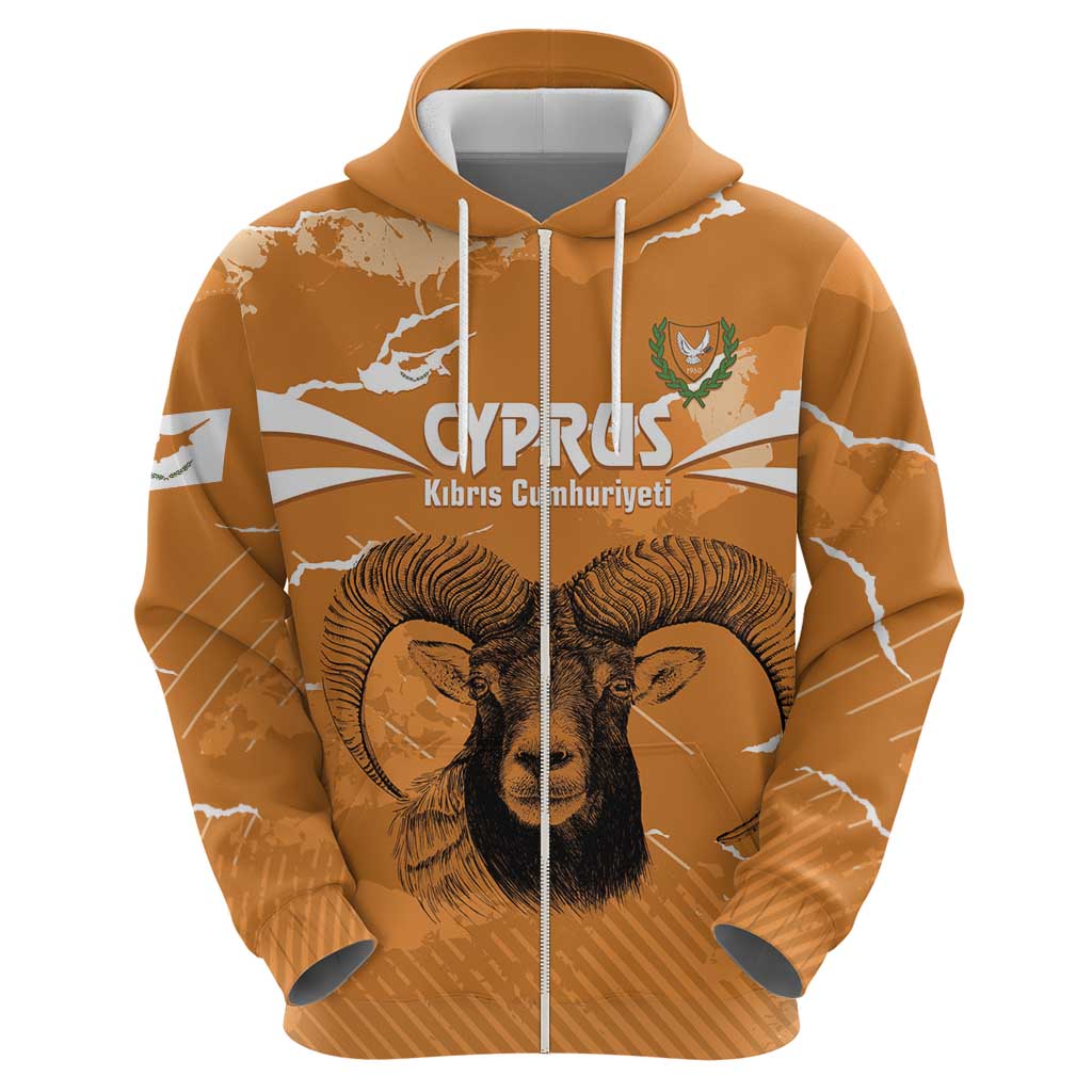 Persionalized Cyprus Independence Day Hoodie Kbrs Cumhuriyeti Grunge Vibes - Wonder Print Shop