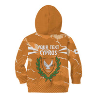 Persionalized Cyprus Independence Day Kid Hoodie Kbrs Cumhuriyeti Grunge Vibes - Wonder Print Shop