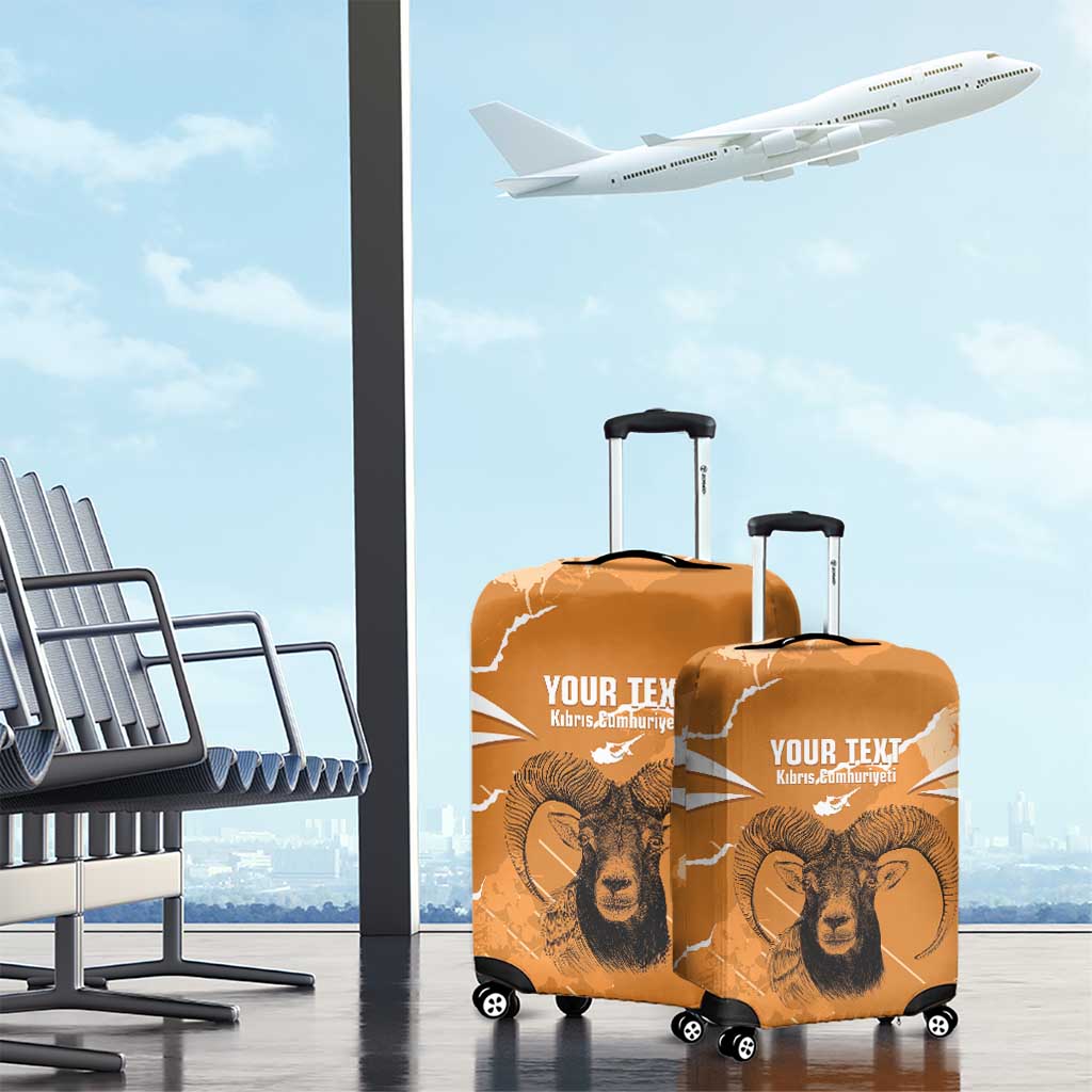 Persionalized Cyprus Independence Day Luggage Cover Kbrs Cumhuriyeti Grunge Vibes - Wonder Print Shop