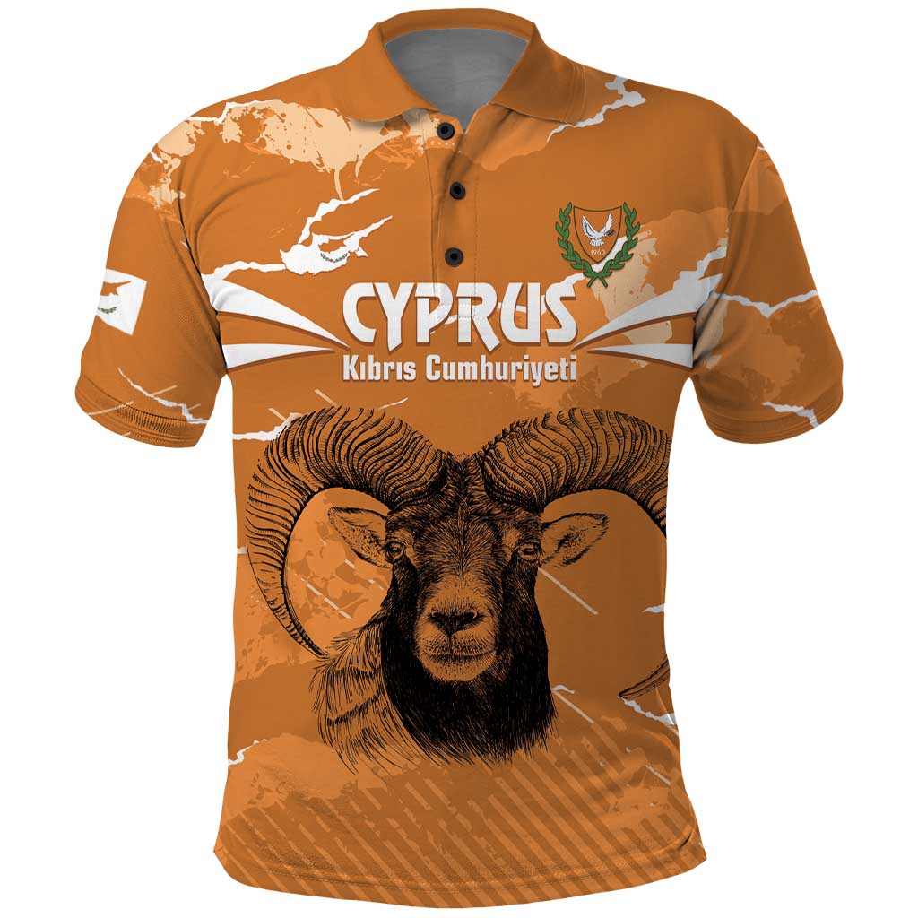 Persionalized Cyprus Independence Day Polo Shirt Kbrs Cumhuriyeti Grunge Vibes - Wonder Print Shop