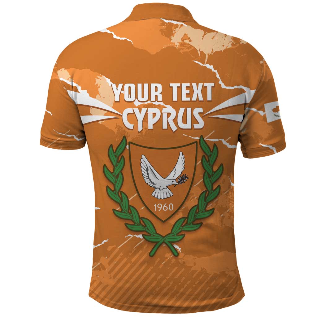 Persionalized Cyprus Independence Day Polo Shirt Kbrs Cumhuriyeti Grunge Vibes - Wonder Print Shop