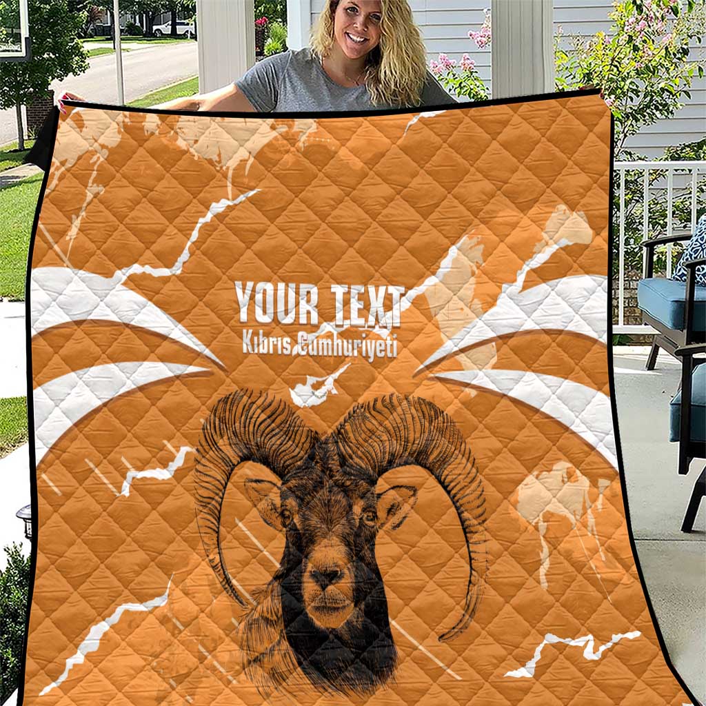 Persionalized Cyprus Independence Day Quilt Kbrs Cumhuriyeti Grunge Vibes - Wonder Print Shop