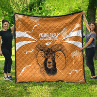 Persionalized Cyprus Independence Day Quilt Kbrs Cumhuriyeti Grunge Vibes - Wonder Print Shop