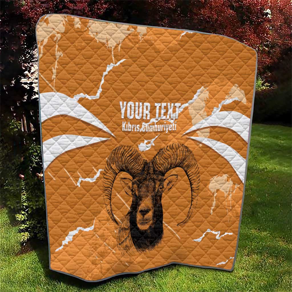 Persionalized Cyprus Independence Day Quilt Kbrs Cumhuriyeti Grunge Vibes - Wonder Print Shop