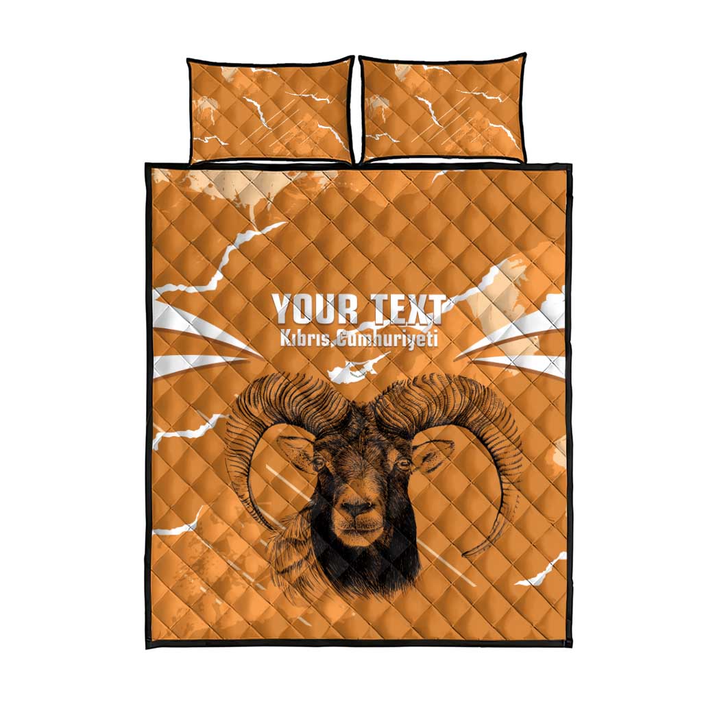 Persionalized Cyprus Independence Day Quilt Bed Set Kbrs Cumhuriyeti Grunge Vibes - Wonder Print Shop