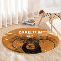 Persionalized Cyprus Independence Day Round Carpet Kıbrıs Cumhuriyeti Grunge Vibes