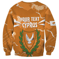 Persionalized Cyprus Independence Day Sweatshirt Kbrs Cumhuriyeti Grunge Vibes - Wonder Print Shop
