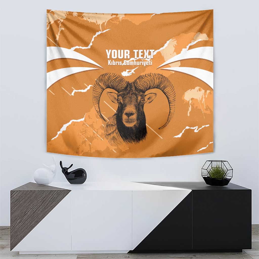 Persionalized Cyprus Independence Day Tapestry Kbrs Cumhuriyeti Grunge Vibes - Wonder Print Shop